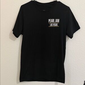 Pearl Jam Las Vegas Black and Gold Graphic Tee